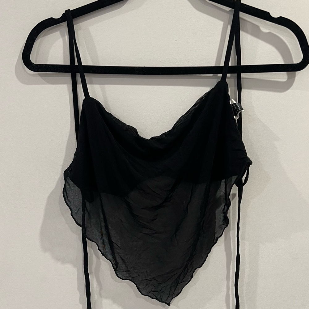 SHEIN Mesh bra tank top